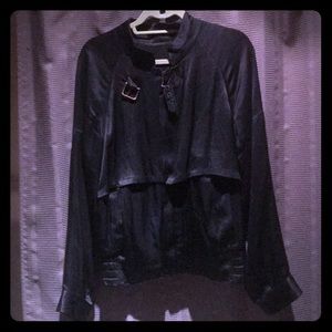 Dolce & Gabbana  Navy Blue Silk Jacket